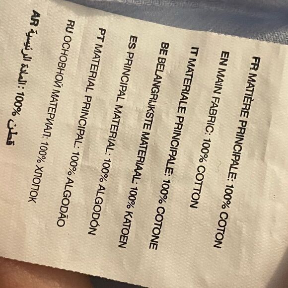 Jennyfer Blue Tie Front Button Down Shirt Women’s Size Small - Picture 6 of 6